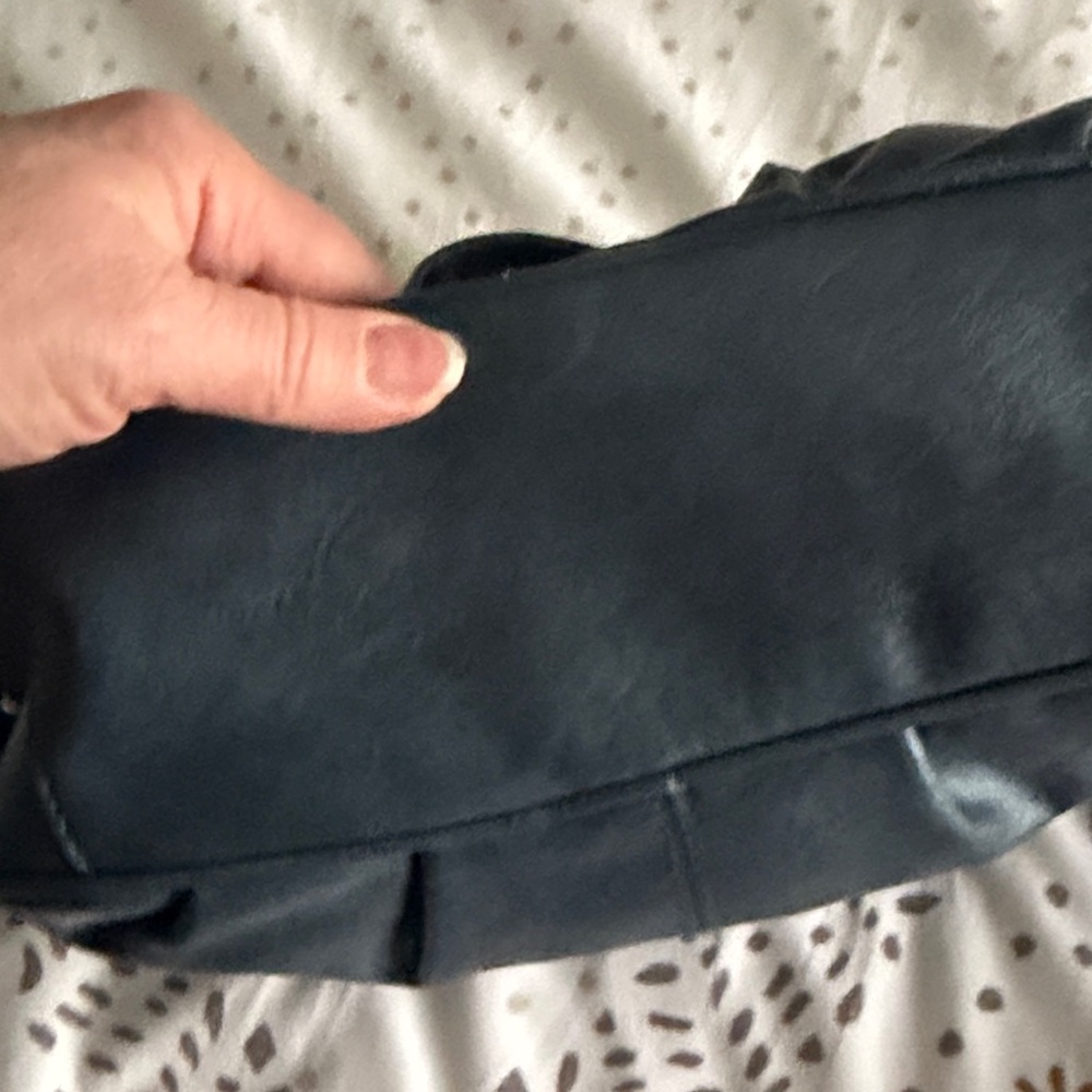 Blue Soft Satchel Bag - Picture 9 of 11